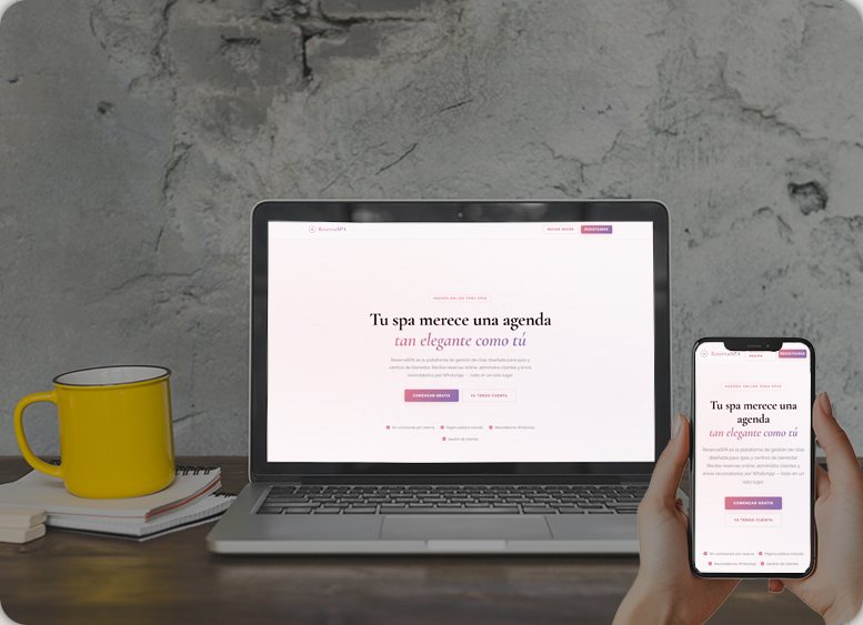 Web de Reserva Spa